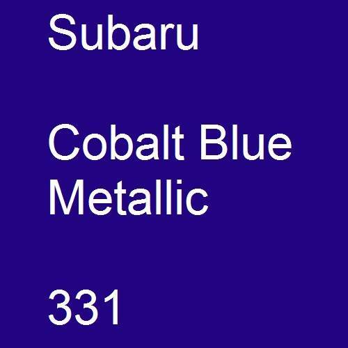 Subaru, Cobalt Blue Metallic, 331.